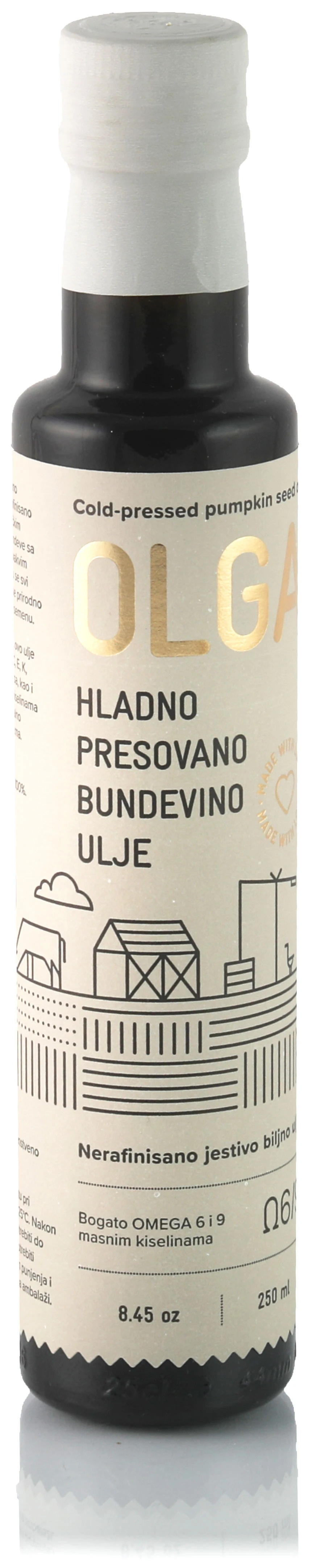 Hladno presovano nerafinisano bundevino ulje 250 ml Olga